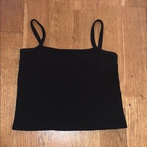 Brandy Melville knit black tank top